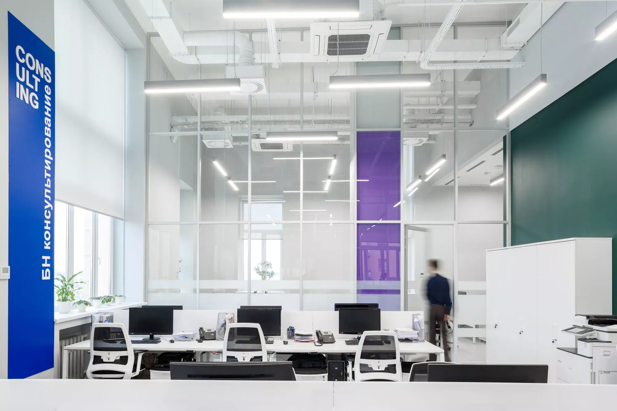 Фото Алюмінієві перегородки зі склом NAYADA-Standart